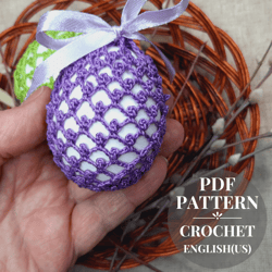 Crochet pattern Easter egg cozy bag Easter decoration Easter basket for egg crochet Gift for Easter DIY