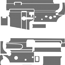 AR 15 Gun custom design 9 Vector, SVG Engraving ,Digital file Black white vector outline or line art file for cnc las