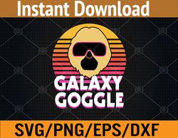 Galaxy Goggle DAO Crypto GG Retro Sunset Ape Svg, Eps, Png, Dxf, Digital Download