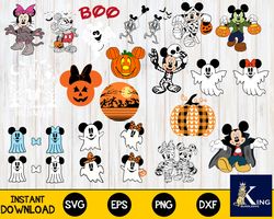 mickey halloween Bundle svg, bundle mickey svg eps png, for Cricut, Silhouette, digital, file cut