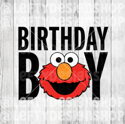 Birthday Boy | Elmo | SVG | PNG | Instant Download