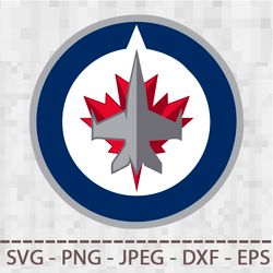 Winnipeg Jets Logo SVG PNG JPEG Digital Cut Vector Files for Silhouette Studio Cricut Design