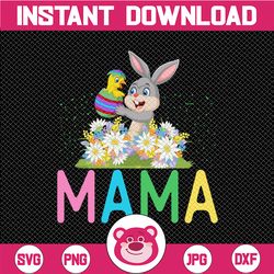 Mama Easter PNG | Mama Bunny PNG | Easter Chick Design | Mama Bunny Sublimation Design | Sublimation Design