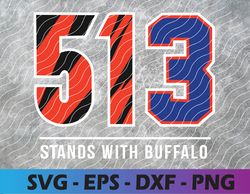 513 Stands With Buffalo, Svg Png Digital Download