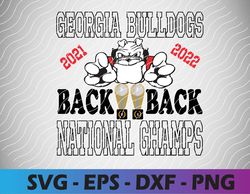National Champs Back To Back svg,png,eps,dxf, Instant Download