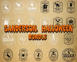 Sanderson bundle svg dxf eps png, bundle halloween cricut, for Cricut, Silhouette, digital, file cut