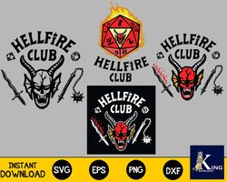 Hellfire Club svg, Bundle Stranger Things svg eps png,bundle Stranger Things for Cricut, Silhouette, digital, file cut