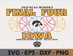 Lowa Hawkeyes Final Four 2023 Women's Basketball Svg, Eps, Png, Dxf, Digital Download
