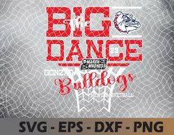 Gonzaga Bulldogs March Madness 2023 Basketball Dance Navy Svg, Eps, Png, Dxf, Digital Download