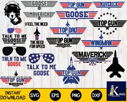 Top Gun SVG Bundle, Talk To Me Goose, Maverick SVG,Top DAD svg ,Top Gun Bundle SVG,Mega Bundle Top Gun svg , for Cricut