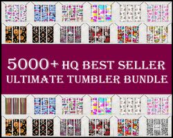 5000 file Tumbler Designs Bundle PNG High Quality, Designs 20 oz sublimation, Bundle Design Template for Sublimation