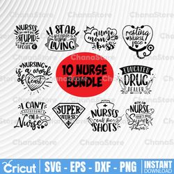 Nurse SVG Bundle, Nurse Quotes SVG, Doctor Svg, Nurse Superhero, Nurse Svg Heart, Nurse Life, Stethoscope,