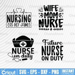 Wife Mom Nurse svg,Stethoscope svg,stethoscope clipart,stethoscope vector,nurse stethoscope svg,