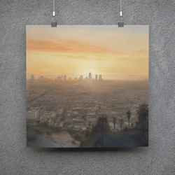 Morning in LA - Downloadable and Printable Digital painting
