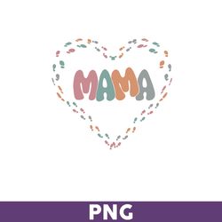 Mama With Heart Png, Heart Png, Mom Png, Mama Heart, Sublimation Png, Png files for Cricut, Mother's Day Png - Download