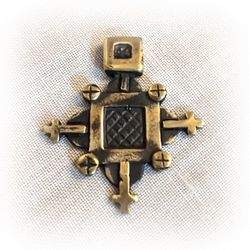 Handmade brass cross necklace pendant,Brass Cross necklace charm,cross jewelry,ukraine jewelry,for jewelry making