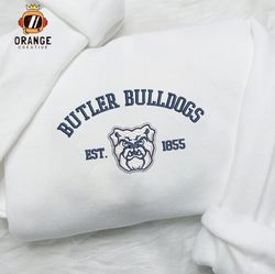 Butler Bulldogs Embroidered Sweatshirt, NCAA Embroidered Shirt, Butler Bulldogs Embroidered Hoodie, Unisex T-Shirt