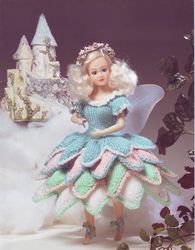 Dolls clothes Vintage knitting pattern - Outfit Fairy Princess for 17 Inch Doll -PDF Instant Download