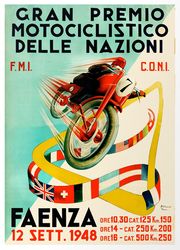 Gran Premio Motociclistico delle Nazioni, Faenza  - Cross Stitch Pattern Counted Vintage PDF - 111-167