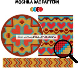 PATTERN: Tapestry crochet bag / wayuu mochila bag /Art 271