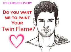 I am a psychic artist. I Will Draw and Describe your Twin Flame in 12 Hours, Psychic Drawing & Twin Flame Reading.