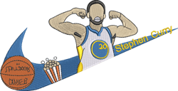 Stephen Curry Nike embroidery File