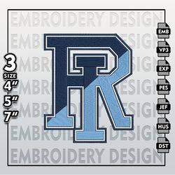Rhode Island Rams Embroidery Designs, NCAA Logo Embroidery Files, NCAA Rhode Island, Machine Embroidery Pattern
