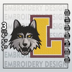 Loyola Ramblers Embroidery Designs, NCAA Logo Embroidery Files, NCAA Ramblers, Machine Embroidery Pattern