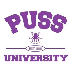 Puss University EST.888 SVG Puss University SVG Cutting Files