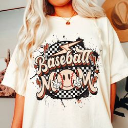 retro baseball mom shirt, baseball mom shirt, baseball shirt