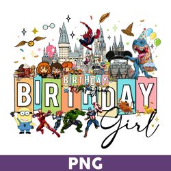 Birthday Girl Png, Girl Png, Birthday Png, Happy Birthday Png, Cartoon Character Png - Donwload File