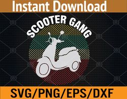 Scooter Gang Svg, Eps, Png, Dxf, Digital Download