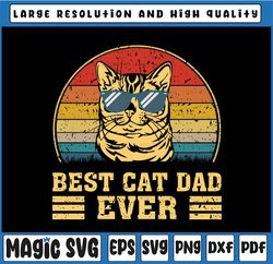 Best Cat Dad Ever Svg, Bump Fit Father's Day Svg, Cat Dad Gift, Best Cat Dad Ever Svg, Father's Day, Digital Download