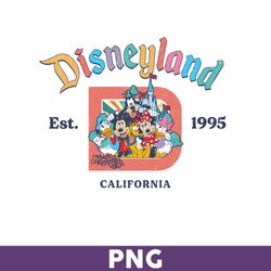 Vintage Disneyland Png, Disneyland Est 1955 California Png, Mouse Trip Png, Mickey and Friends Png - Download File
