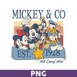 Vintage Mickey & Co Est 1928 SVG, Family Vacation png, Family Trip Svg, Vacay Mode Png, Mickey SVG, Mouse Png - Download