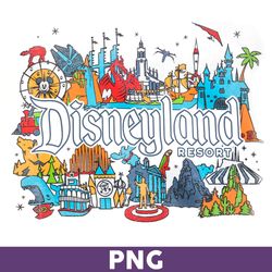 Disneyland Resort Png, Disneyland Png, Retro Disneyland Resort Png, Mickey and Friends Png - Download