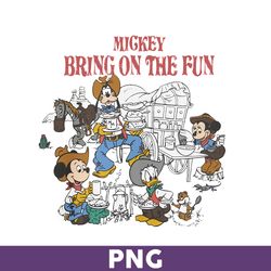 Mickey Bring on the Fun Png, Disneyland Png, Retro Disneyland Resort Png, Mickey and Friends Png - Download