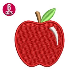 Apple embroidery design, Machine embroidery pattern, Instant Download