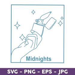 Taylor's Midnights Svg, Midnights Lighter Svg, Midnights Svg, SVG, PNG, DXF, EPS File - Download File