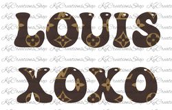 Louis Vuitton XOXO PNG Digital Download File.
