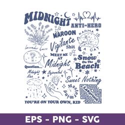 Midnights Swift SVG, Taylor's Midnights SVG, Midnights SVG, SVG PNG DXF EPS File - Download File