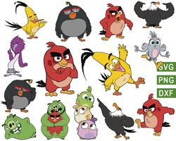 angry birds svg, angry birds characters svg, angry birds movie svg, angry birds red svg