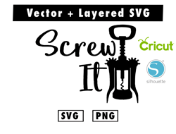 Screw It svg & png files for cricut machine , anime svg , manga svg , Goku svg