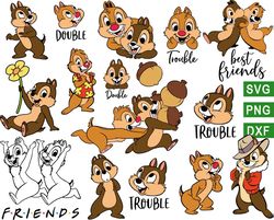 Disney Chip and Dale svg, Chip and Dale quotes svg, Chip and Dale cartoon png