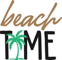 Beach Time SVG | Beach svg Vacation svg png pdf vector cut files for Cricut  Digital Download