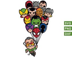 Stan Lee Marvel svg, superhero svg, hulk svg, spiderman svg, iron man png
