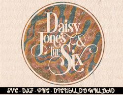 Daisy Jones & the Six - Vintage Psychedelic Logo Premium  Digital Prints, Digital Download, Sublimation Designs, Sublima