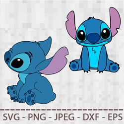 Lilo and Stitch SVG PNG JPEG Digital Cut Vector Files for Silhouette Studio Cricut Design