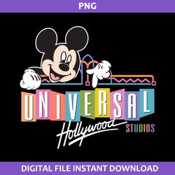 Universal Hollywood Studio Png, Mickey Mouse Png, Disney Png Digital File