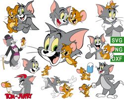 Tom and Jerry svg, looney tunes svg, Tom and Jerry running svg, Tom and Jerry png